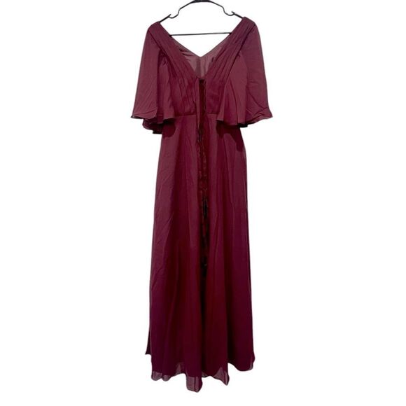 Lavetir Mother of the Bride or Bridesmaid Dress - Burgundy, Size 4, NWT - Picture 8 of 14